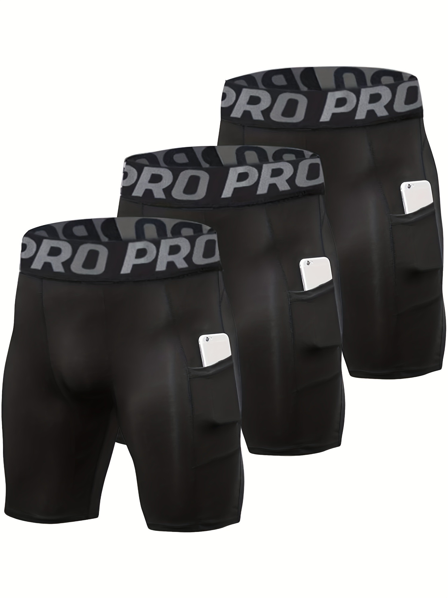 Compression Shorts Athletes - Celana pendek kompresi 3 Pak, celana
