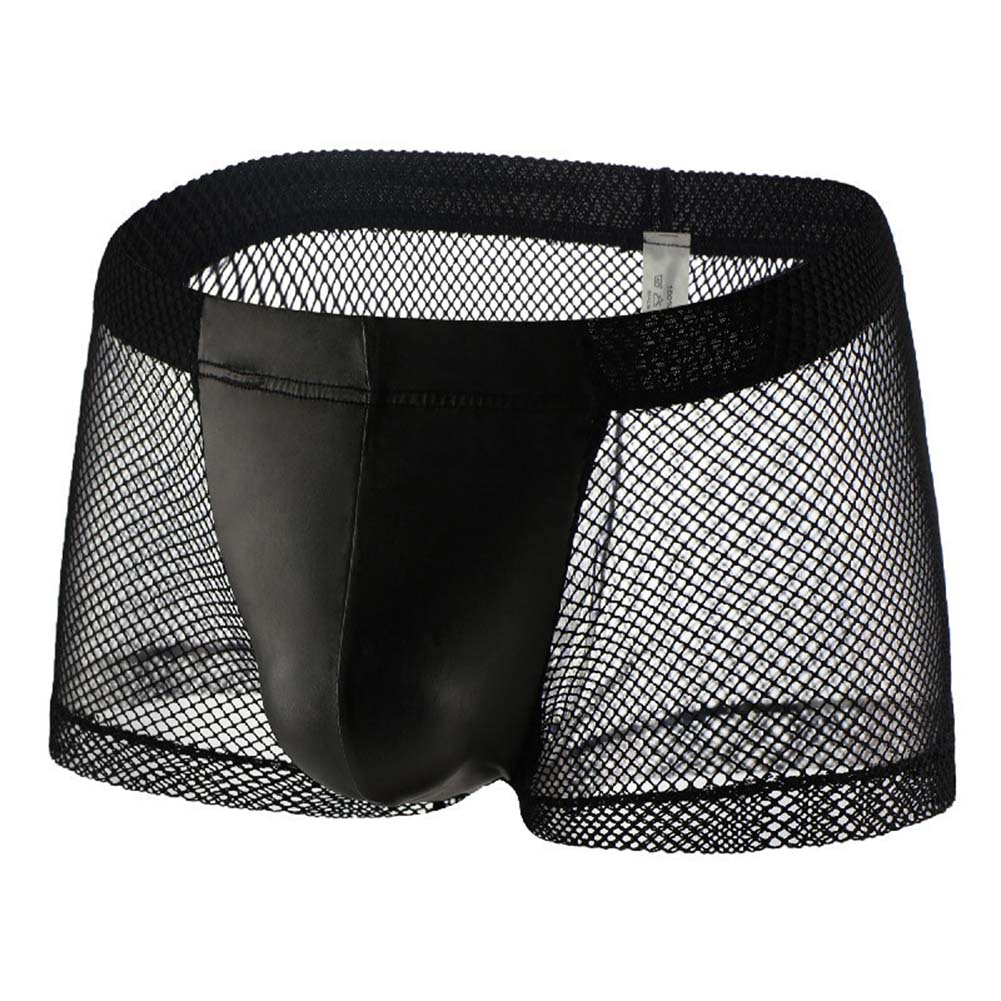 Pouch Boxer Pouch - Celana Boxer Pria Transparan Berbahan Jaring,