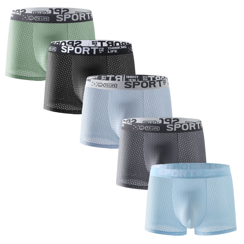 Mesh Sport Boxer - 5PCS Set Celana Boxer Pria Bahan