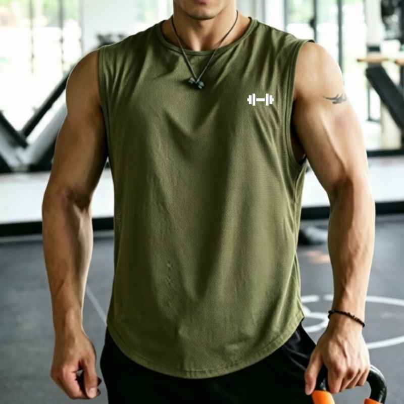 Undershirt Crew Neck - Tank Top Pria 2026 Bahan Mesh