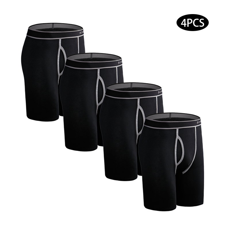 Boxer Shorts Modal - 4 potong pakaian dalam katun panjang