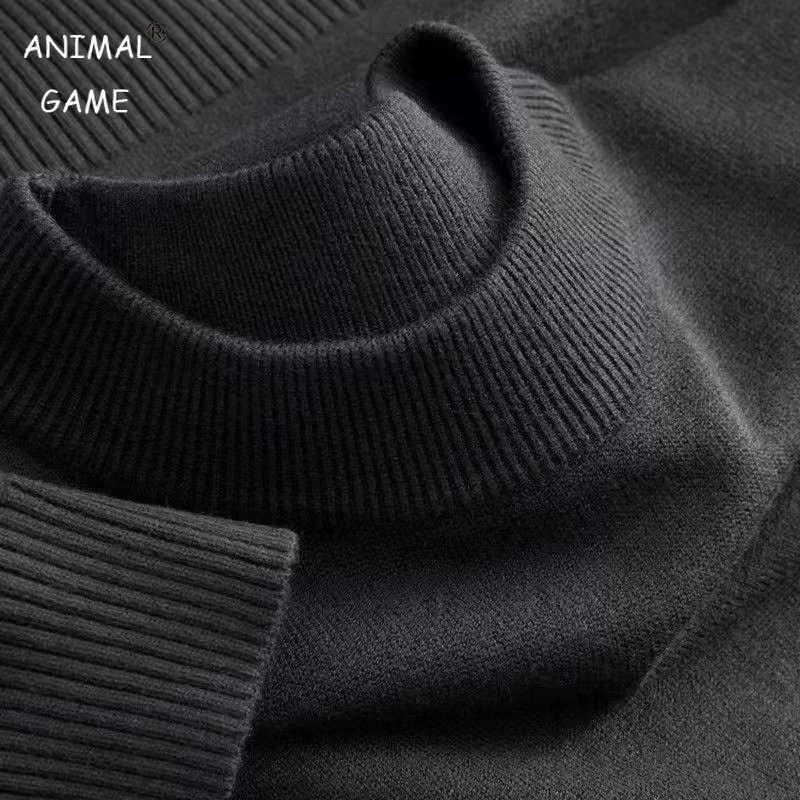 Thermal Long John - Kaus leher kura-kura kasual pria, baju
