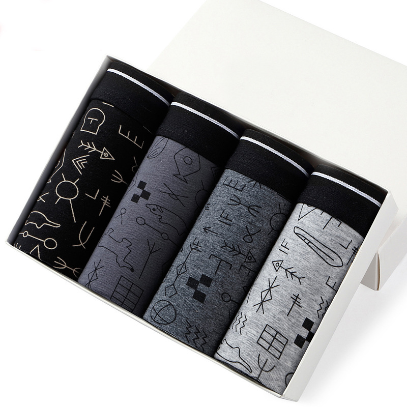 Boxer Shorts Modal - Celana dalam pendek Pria, 4pcs celana