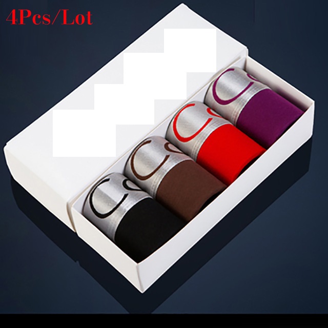 Multi Pack Underwear - 4 Buah/Banyak Pria Pakaian Petinju Homme
