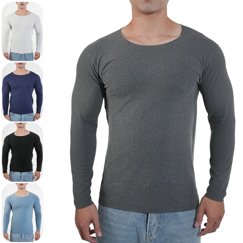 Undershirt Crew Neck - Pakaian Dalam Termal Pria Kemeja Lengan