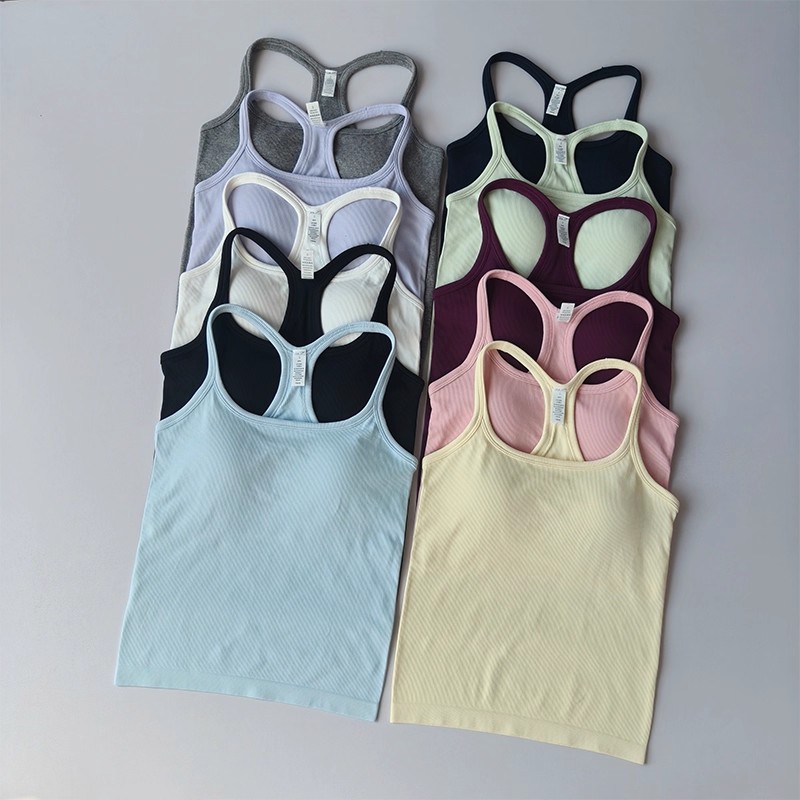 Tank Top Ribbed - Kaos Tank Top Yoga Wanita Musim