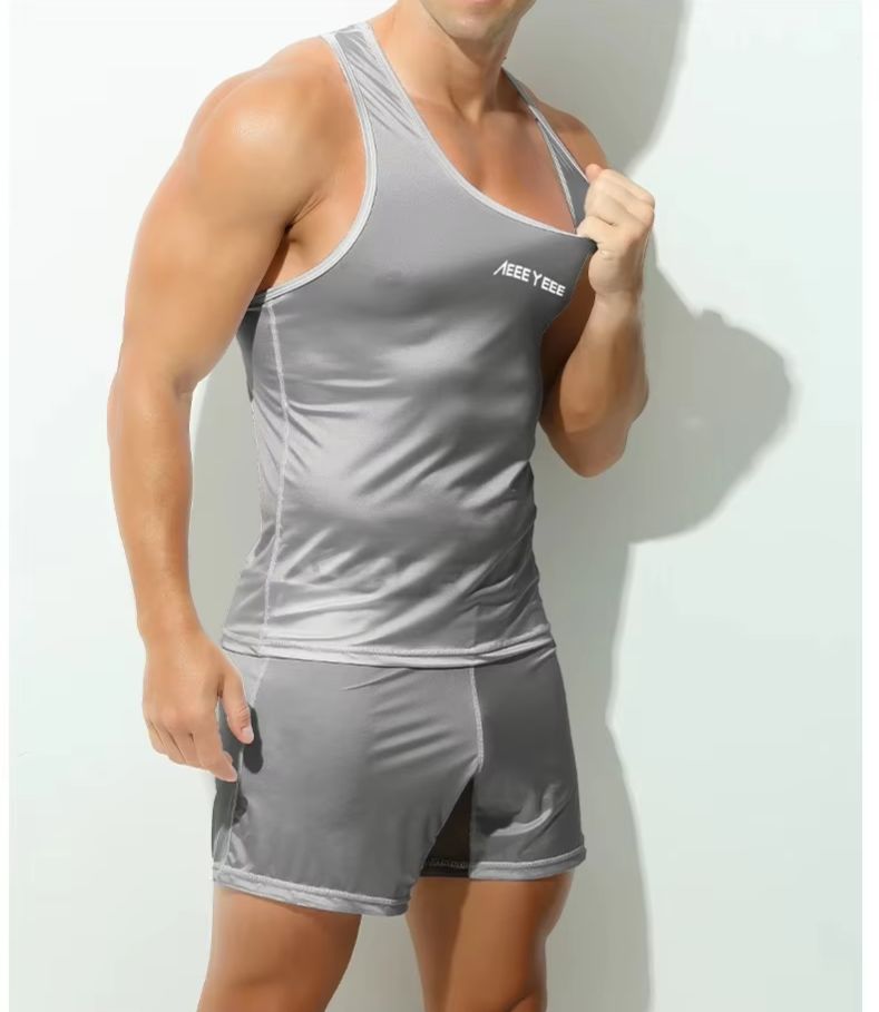 Mesh Sport Boxer - Celana Dalam Pria Abu-abu boxer ultra-tipis