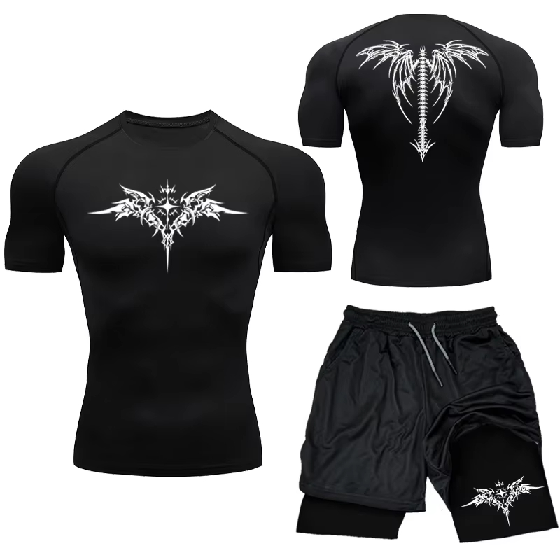 Compression Shorts Athletes - Set Atletik Kompresi MMA Pria Baru-Celana