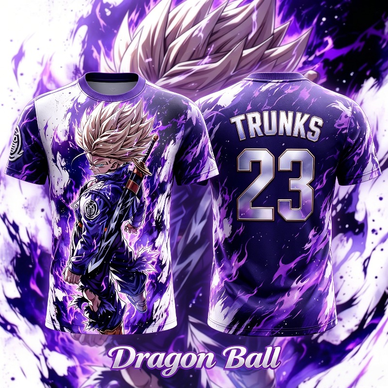 Jersey Cetak 3D Dragon Ball Tr - Trunk Breathable Men ulasan dan harga