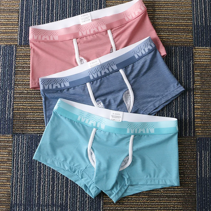 Celana Boxer Pria Bahan Sutra  - Mesh Sport Boxer ulasan dan harga