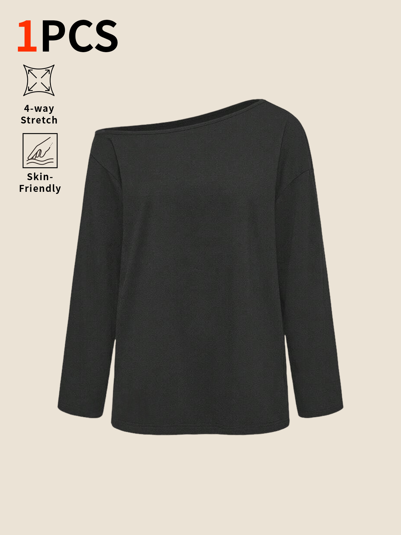 Atasan lengan panjang longgar  - Base Layer Top ulasan dan harga