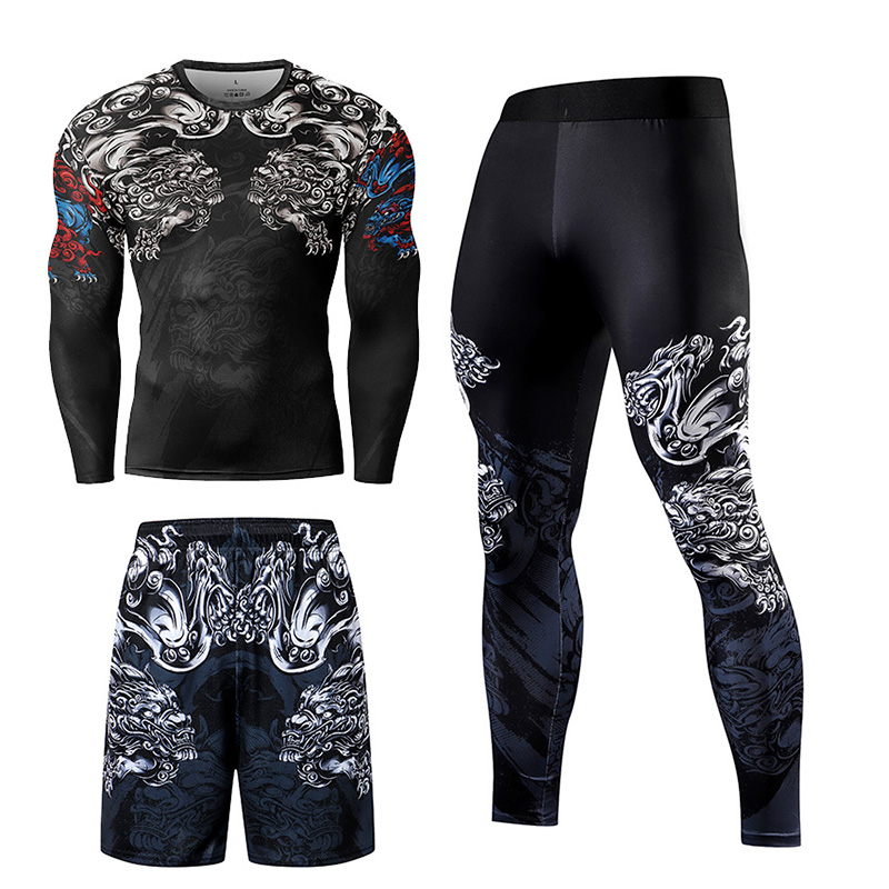 2/3 Buah Setelan Olahraga Jiu  - Compression Long Pant ulasan dan harga