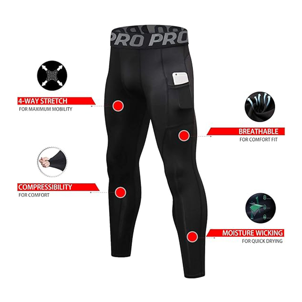 Celana panjang kompresi pria,  - Compression Long Pant ulasan dan harga
