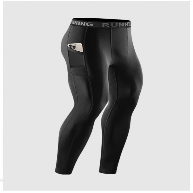Celana Ketat Lari Pria untuk M - Compression Long Pant ulasan dan harga