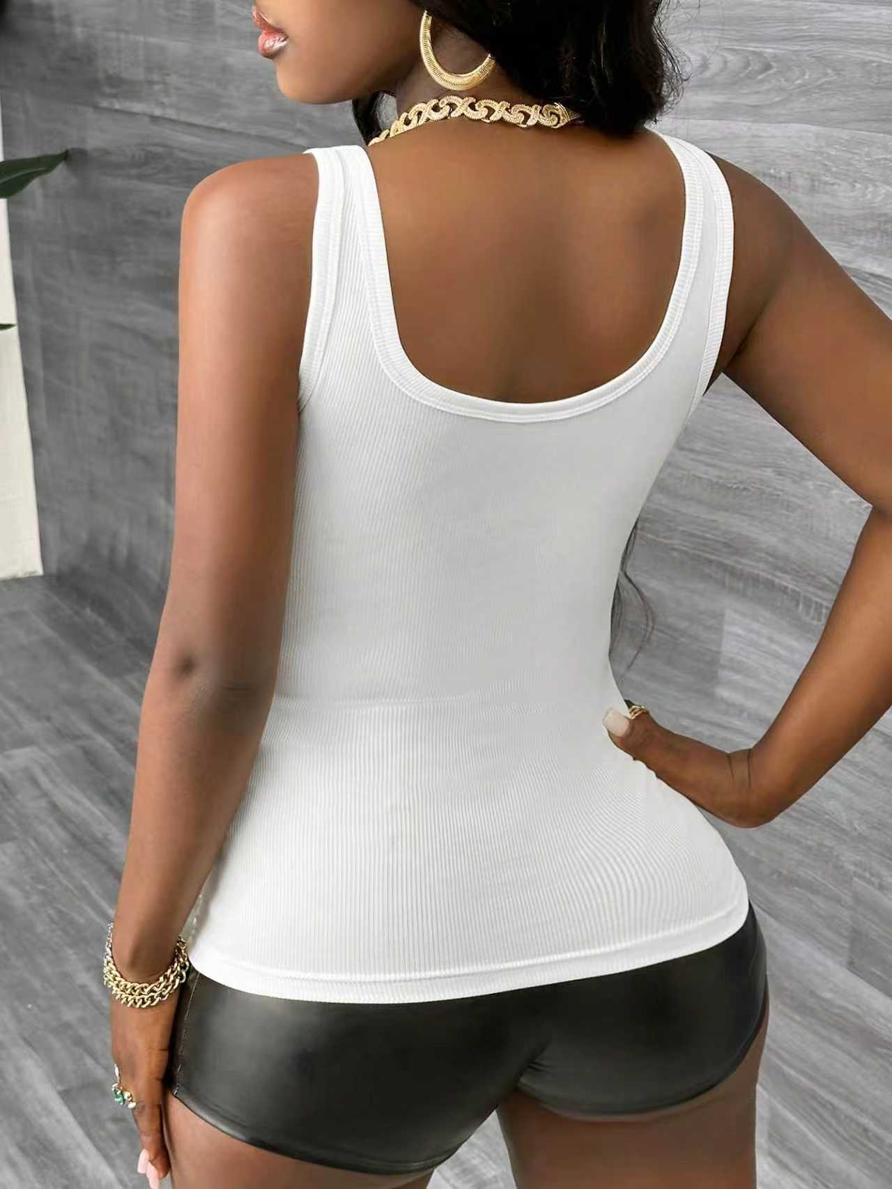 Set Tank Top 3 Potong Ukuran B - Tank Top Ribbed ulasan dan harga