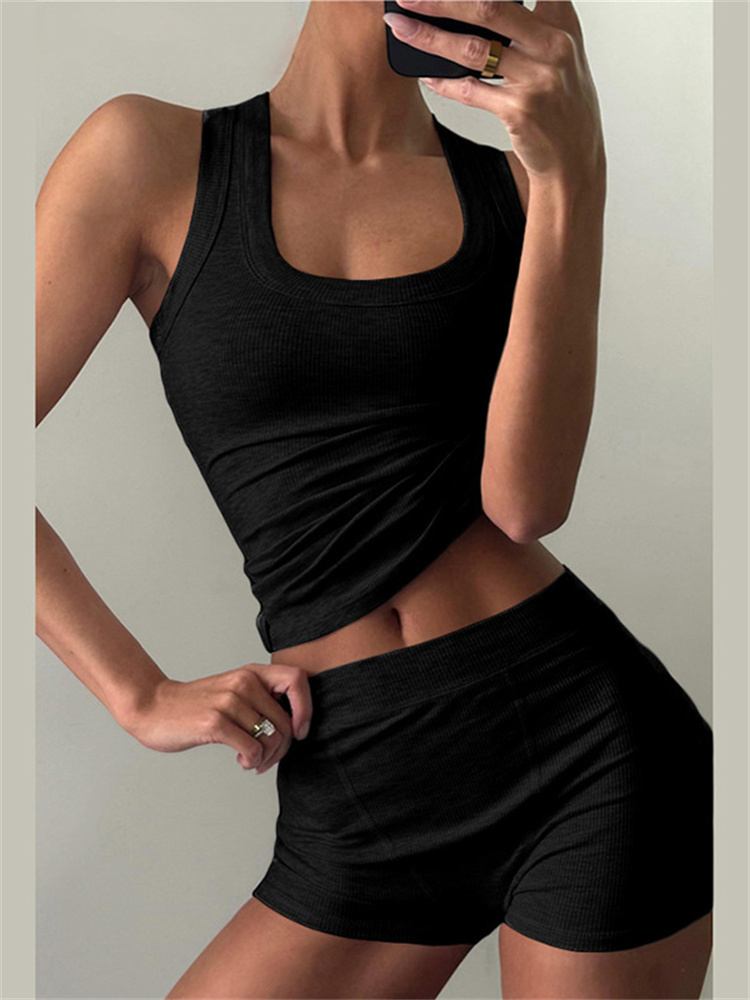 Nibber setelan 2 potong untuk  - Tank Top Ribbed ulasan dan harga
