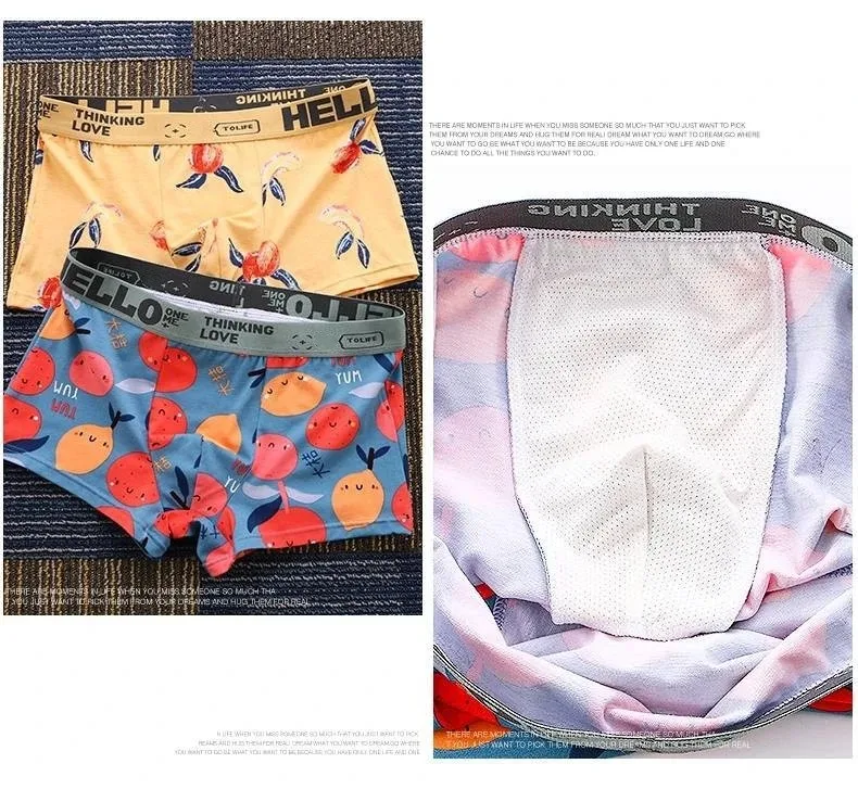 1/2/4 Buah Pakaian Dalam Boxer - Boxer Brief Pack Cotton ulasan dan harga