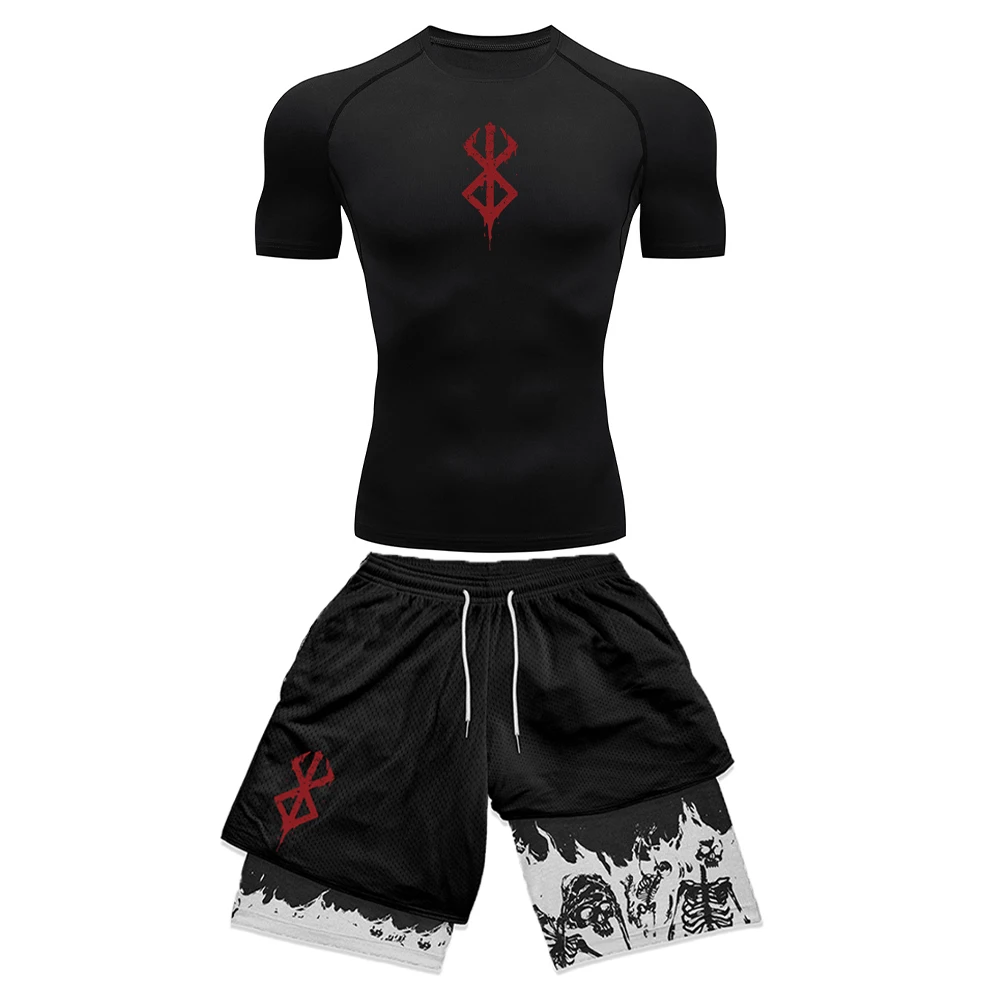 Set pakaian kompresi pria moti - Compression Shorts Athletes ulasan dan harga