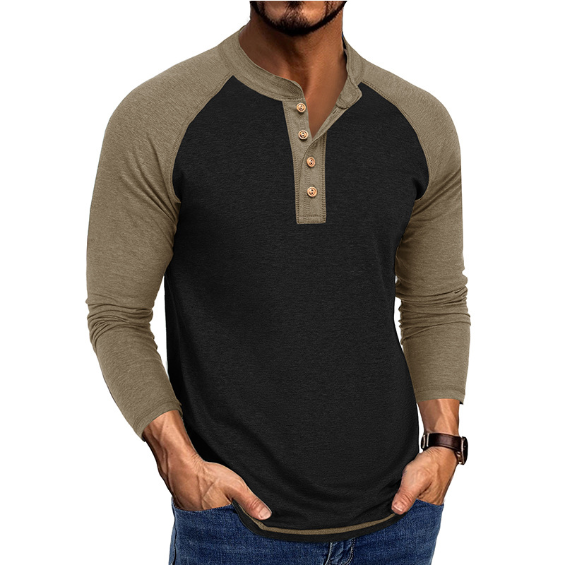Kaos Henley Lengan Panjang Pri - Base Layer Top ulasan dan harga
