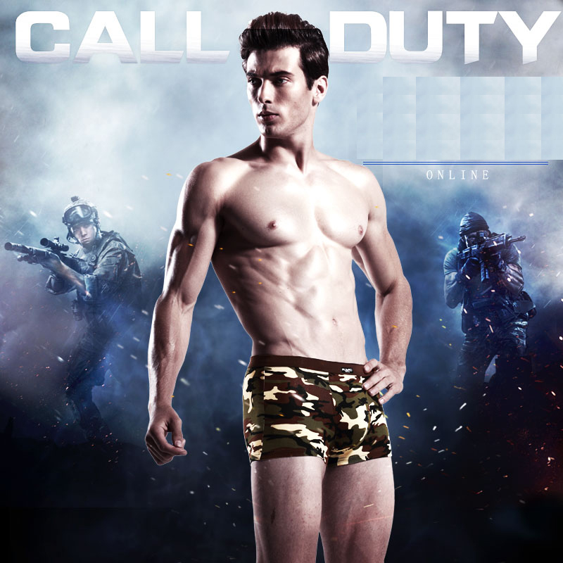 4 Buah/Banyak Kamuflase Boxer  - Boxer Shorts Modal ulasan dan harga