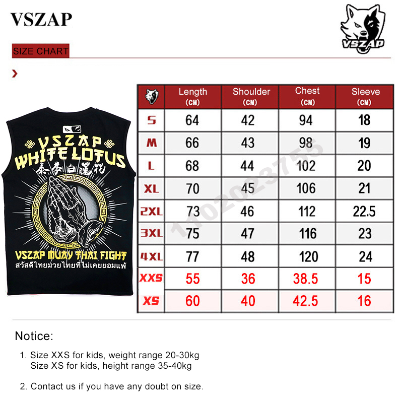 VSZAP Tank Top Singlet Muay Th - Sleeveless Undershirt ulasan dan harga